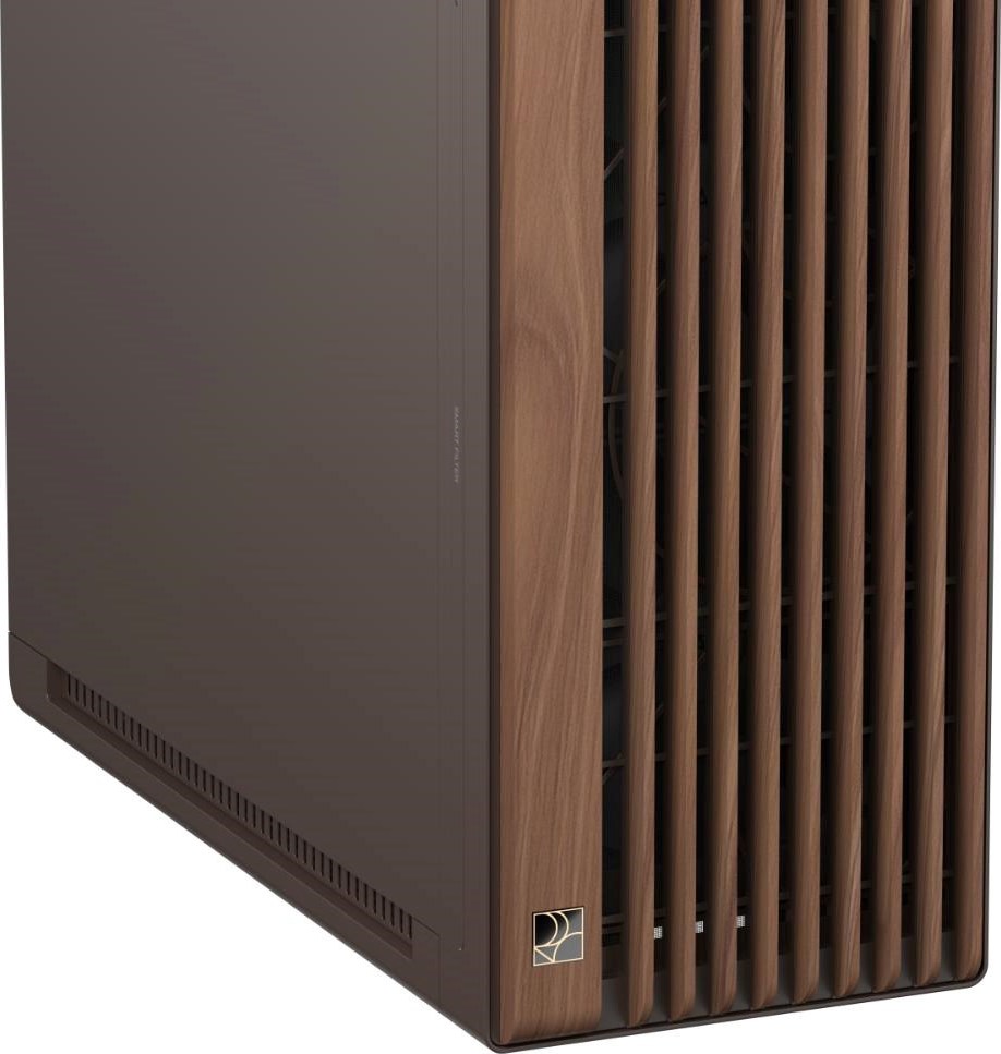 ASUS case PROART PA602 WALNUT WOOD RETRO METAL, Mid Tower, hnědá