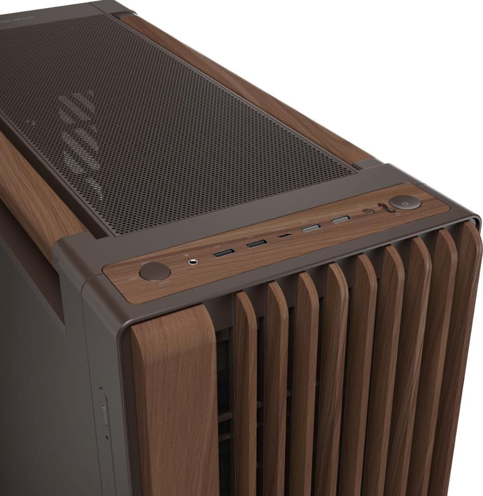 ASUS case PROART PA602 WALNUT WOOD RETRO METAL, Mid Tower, hnědá