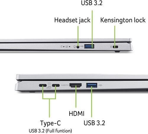 ACER NTB EDU Extensa 15 (EX215-57-52GH),i5-13420H,15.6" FHD,8GB,512GB SSD,UHD,W11 Pro,Silver