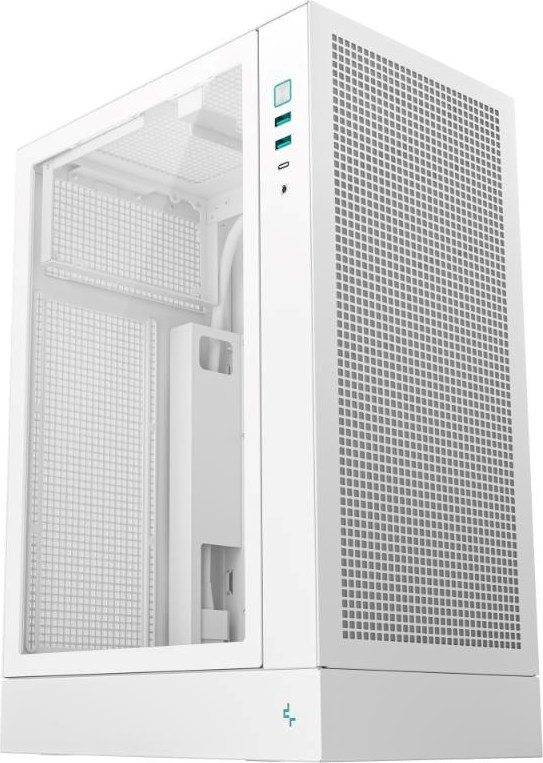 DEEPCOOL Case CH170 PLUS WH, ATX, Průhledná bočnice, bílá