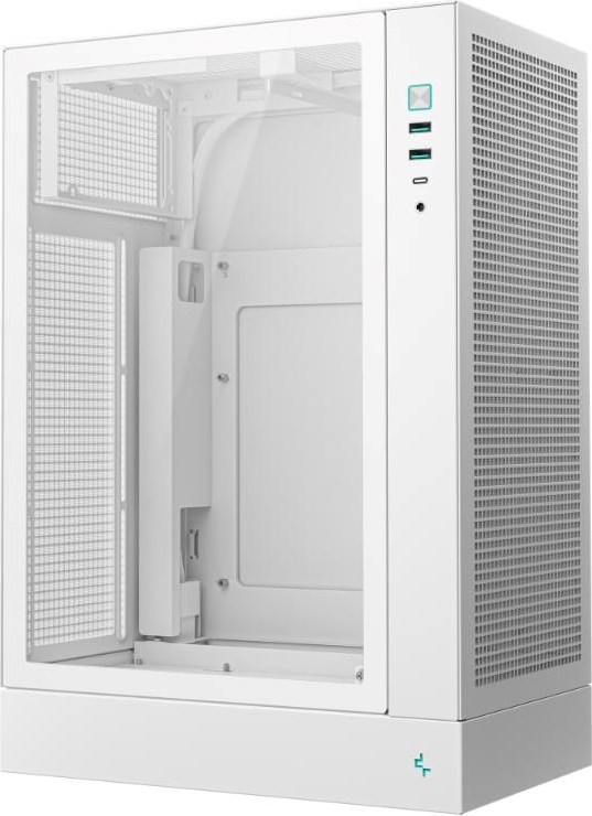DEEPCOOL Case CH170 PLUS WH, ATX, Průhledná bočnice, bílá