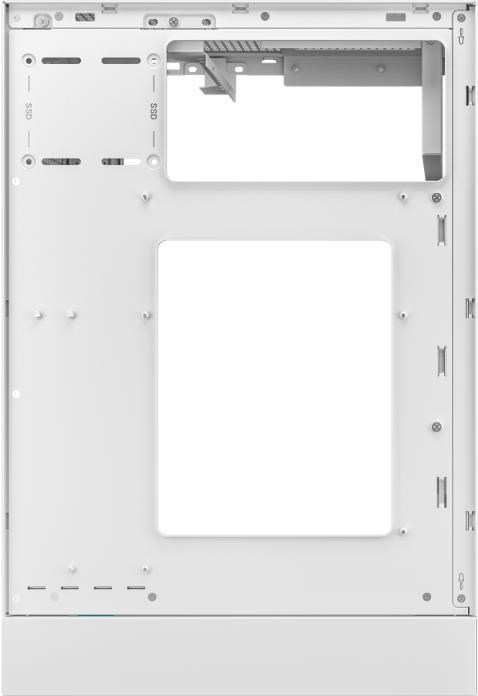 DEEPCOOL Case CH170 PLUS WH, ATX, Průhledná bočnice, bílá
