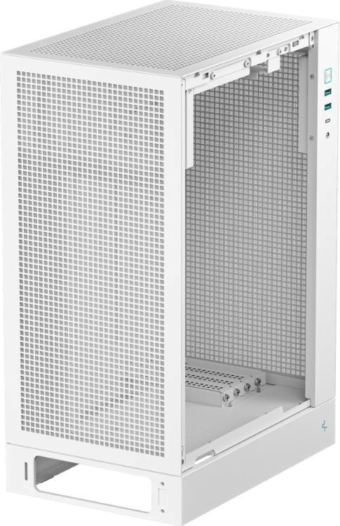 DEEPCOOL Case CH170 PLUS WH, ATX, Průhledná bočnice, bílá