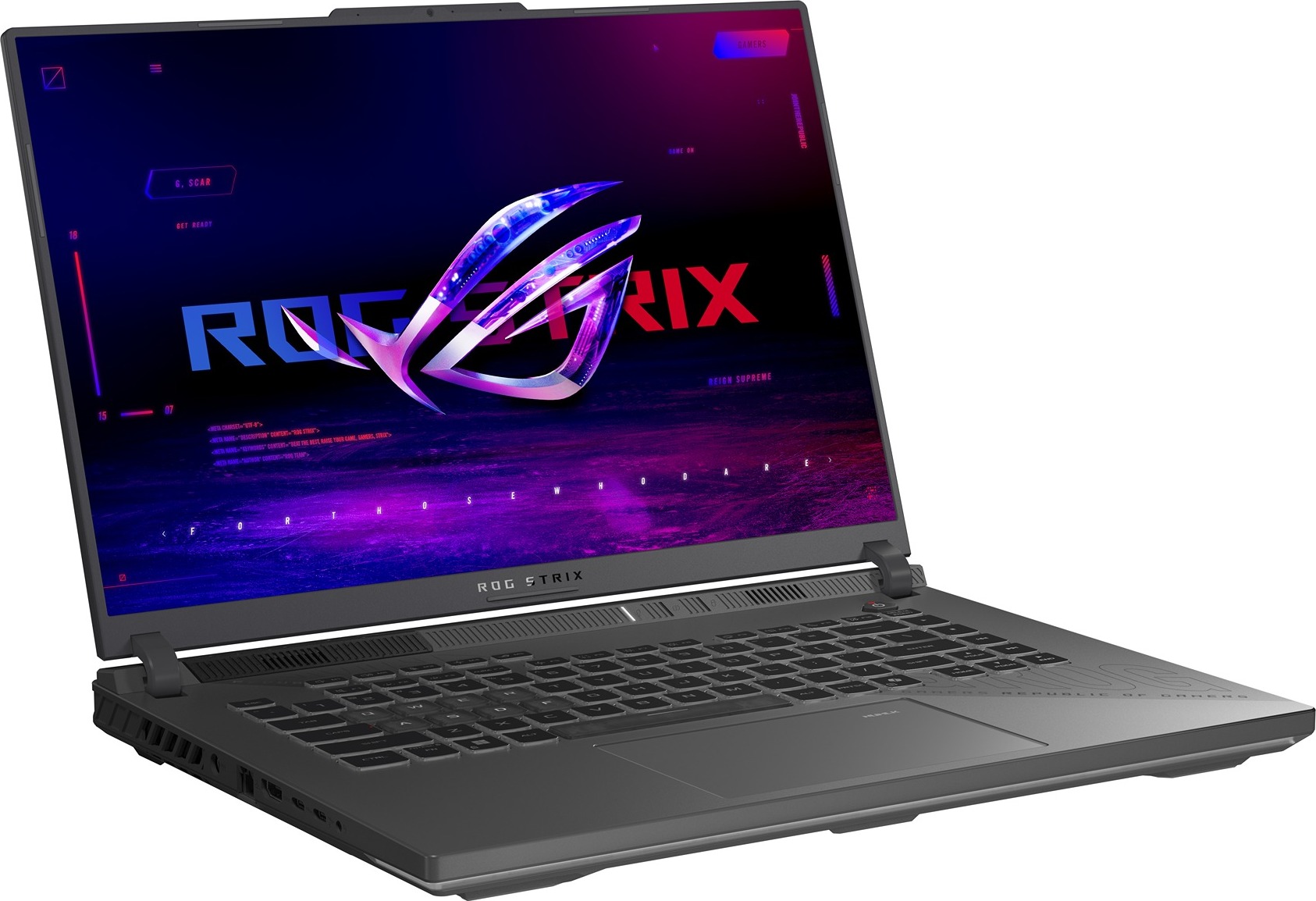 ASUS ROG Strix G16/G614PW-RV035/R9-8940HX/16"/WUXGA/32GB/1TB/RTX 5080/bez OS/Gray/2R