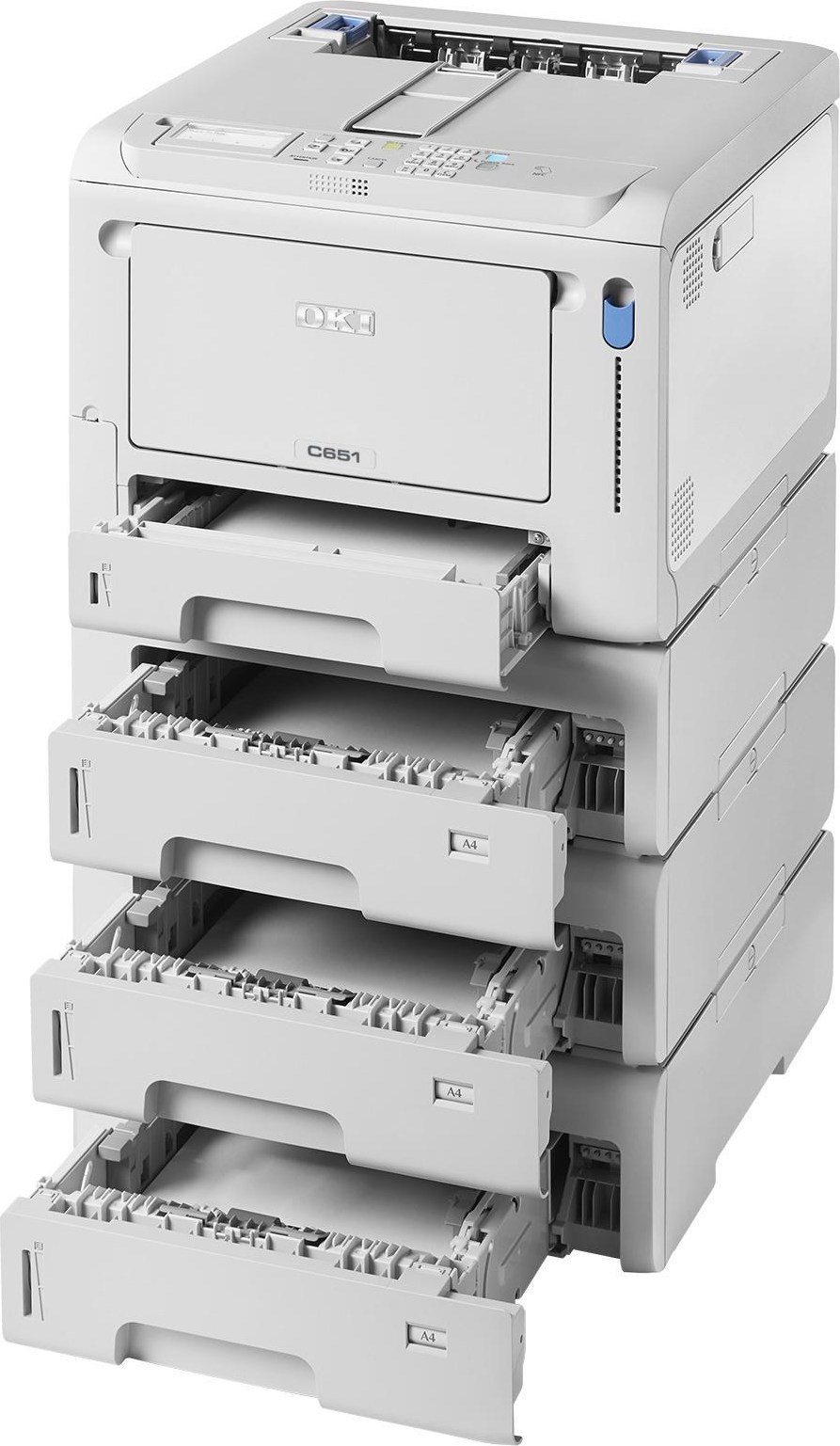 Oki C651dn A4 35/35 ppm 1200x1200 dpi, PCL, USB, LAN, Duplex, 1GB RAM