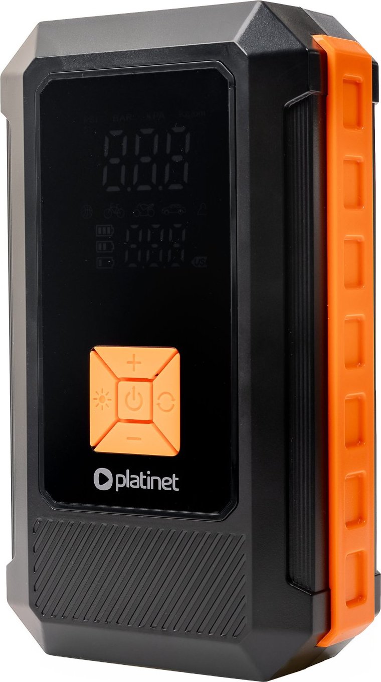 MIX Platinet PMPBTP Powerbanka 8000 mAh, JUMPSTARTER 800A, kompresor 25 l/min 10 BAR, black