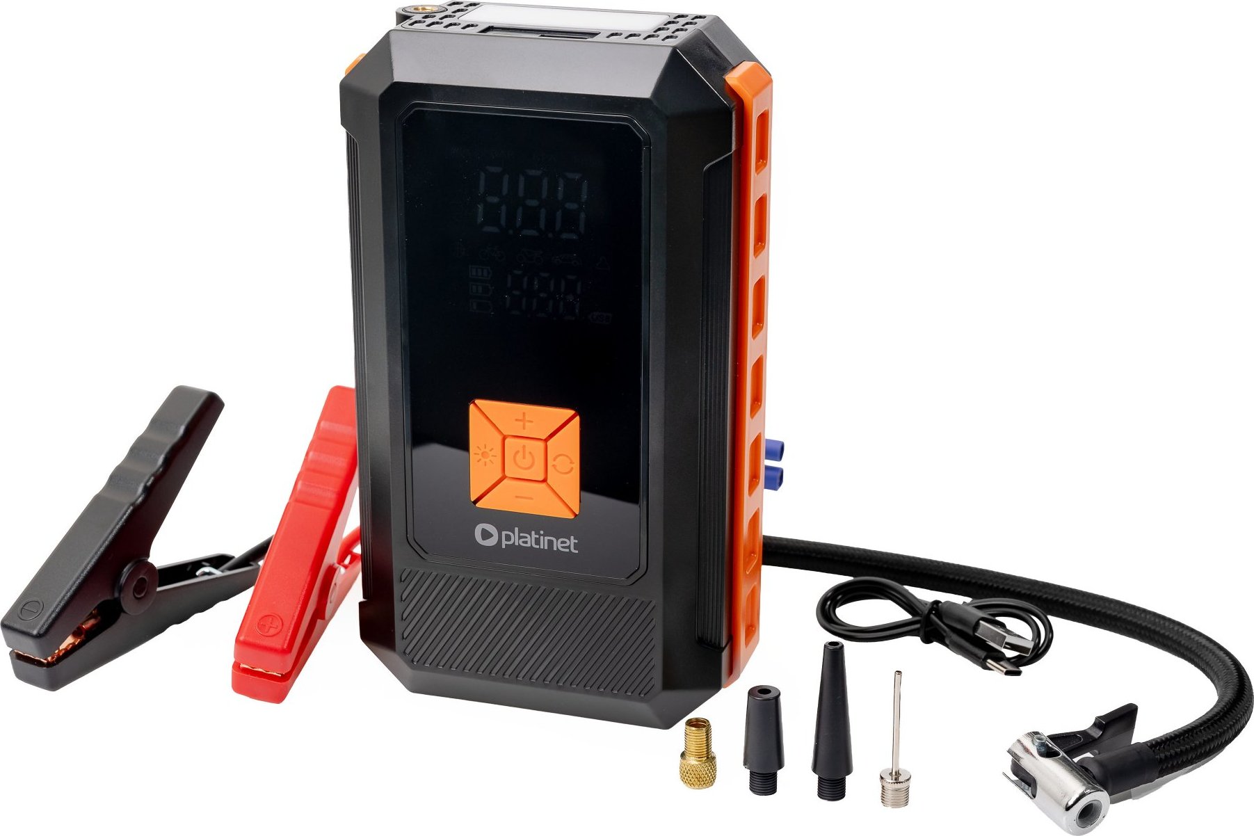 MIX Platinet PMPBTP Powerbanka 8000 mAh, JUMPSTARTER 800A, kompresor 25 l/min 10 BAR, black