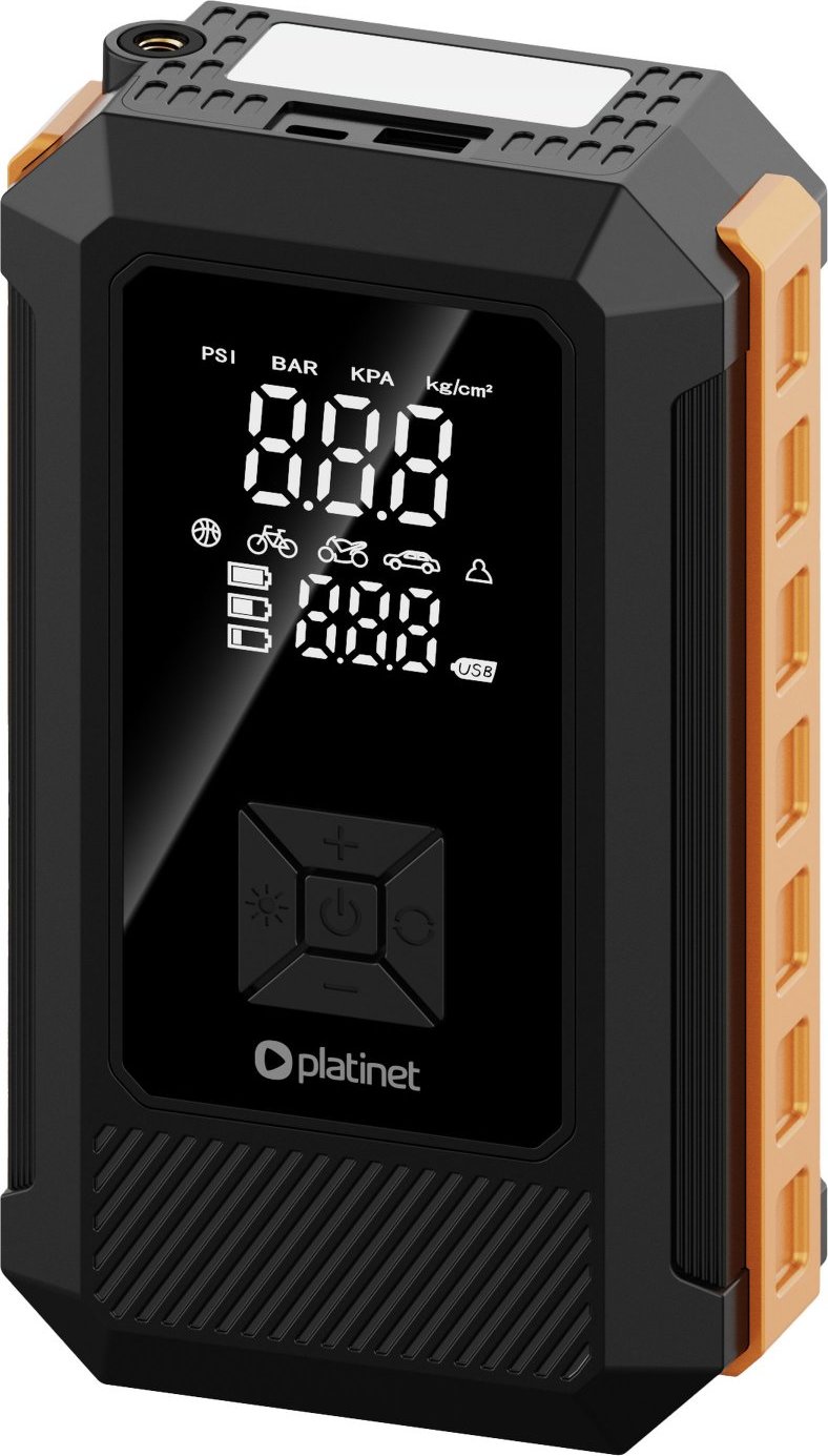 MIX Platinet PMPBTP Powerbanka 8000 mAh, JUMPSTARTER 800A, kompresor 25 l/min 10 BAR, black