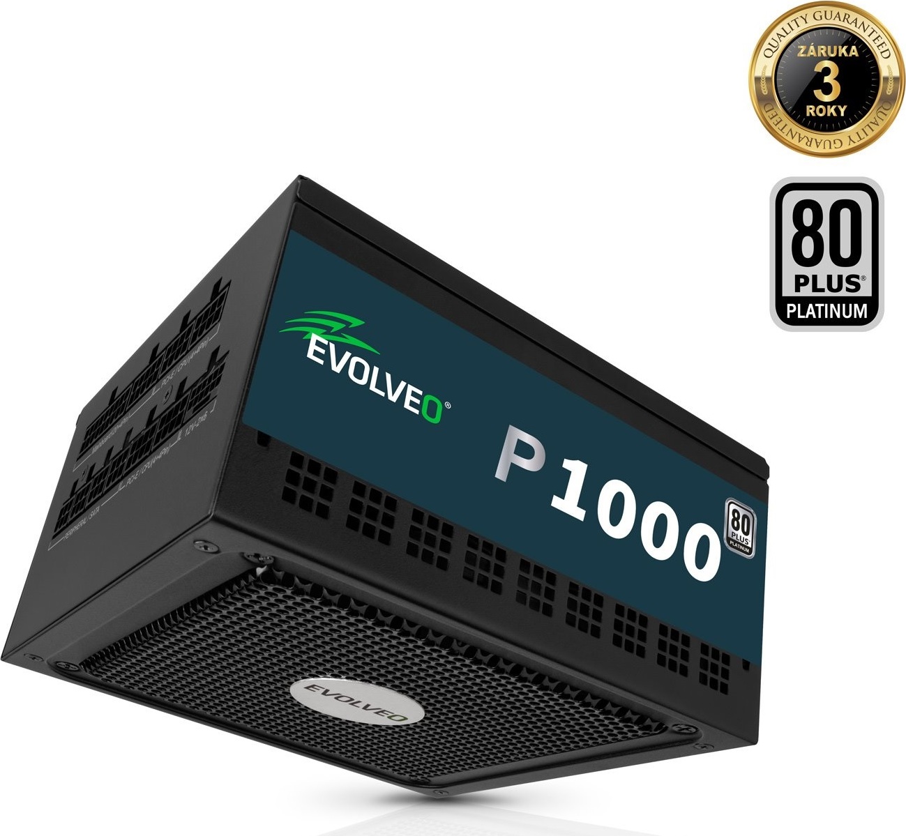EVOLVEO P1000, 1000W/ ATX 3.1/ 80+ PLATINUM/