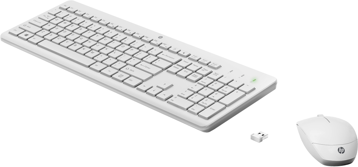 HP 230 klávesnice a myš/bezdrátová/white GER