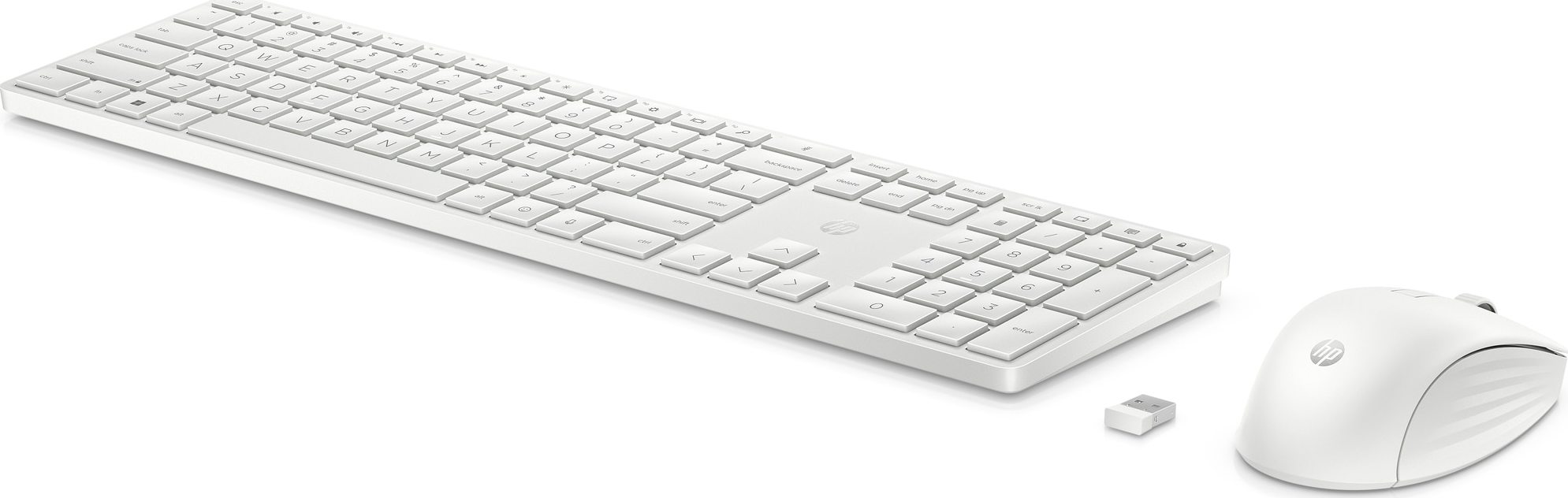 HP 650 Bezdrátová klávesnice a myš - bílá GER