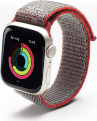 ZAGG GEAR4 spor. řemínek Apple Watch 45/44/42mm červená