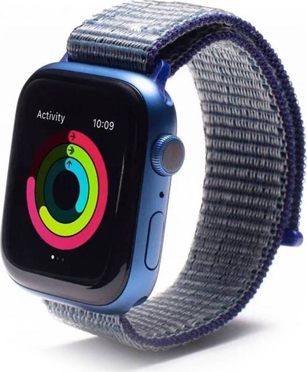 ZAGG GEAR4 sp. řemínek Apple Watch 45/44/42mm modrá