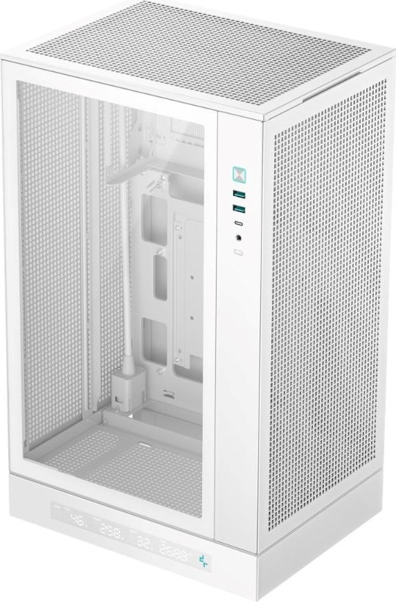 DEEPCOOL Case CH270 PLUS, mATX, Průhledná bočnice, bílá