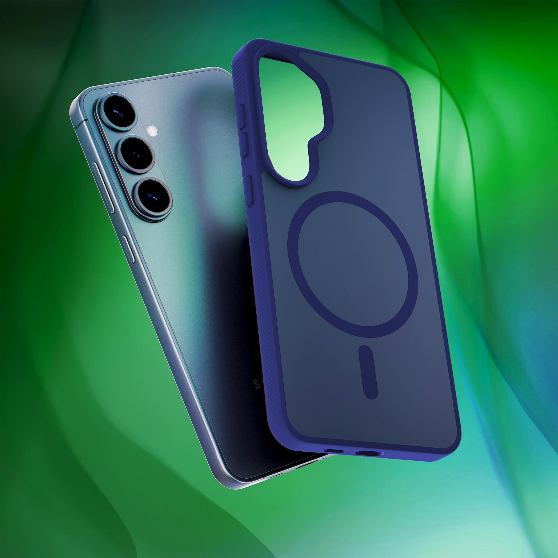 3mk ochranný kryt Smoke MagCase Blue pro Samsung Galaxy S26