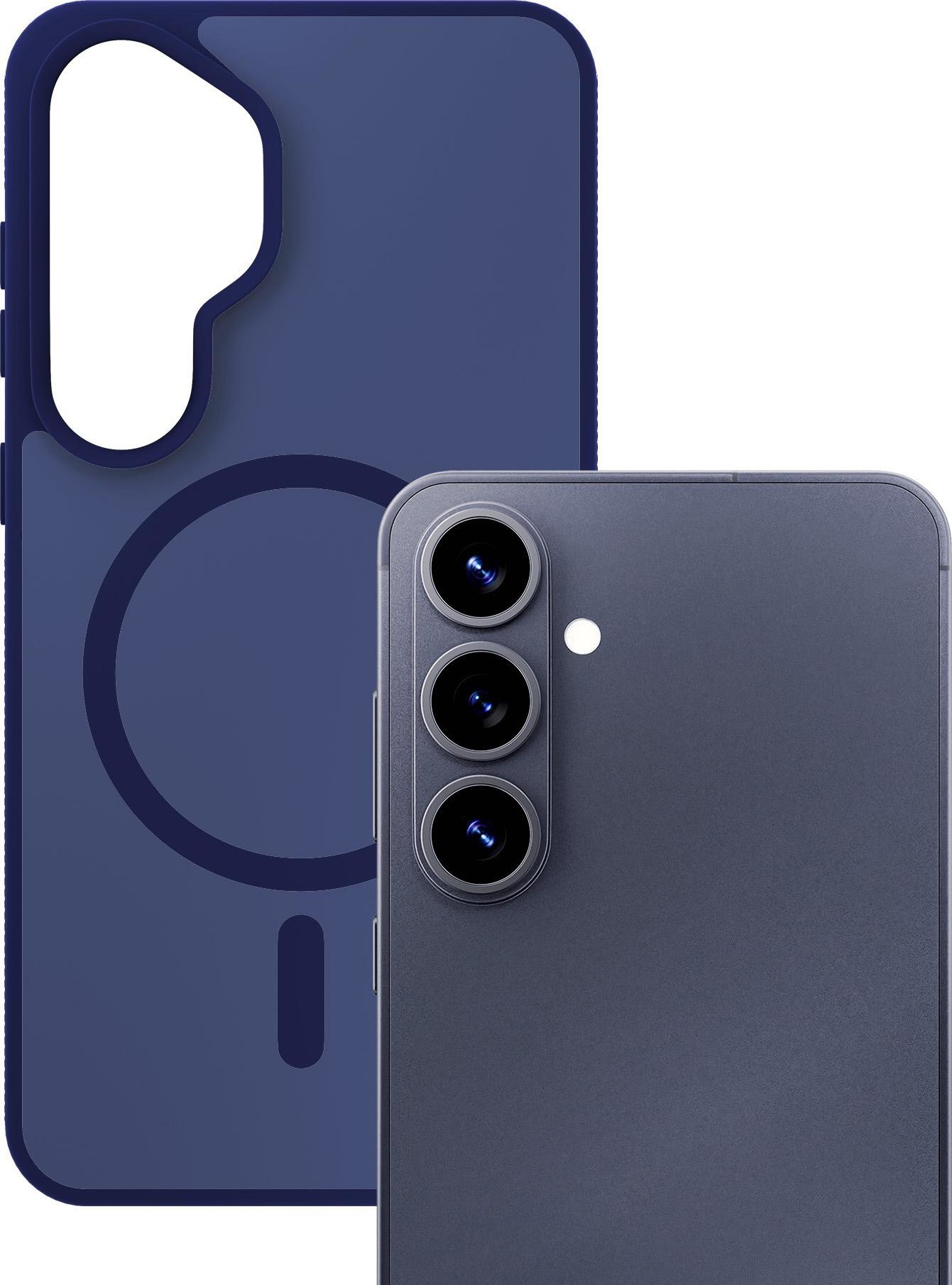 3mk ochranný kryt Smoke MagCase Blue pro Samsung Galaxy S26