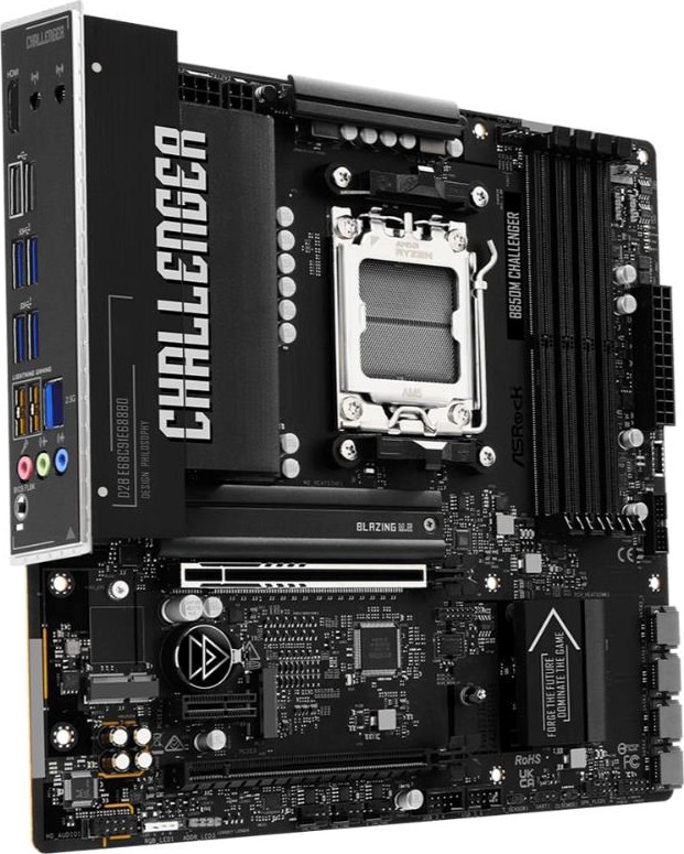 ASRock MB Sc AM5 B850M Challenger, AMD B850, 4xDDR5, 1xHDMI, mATX