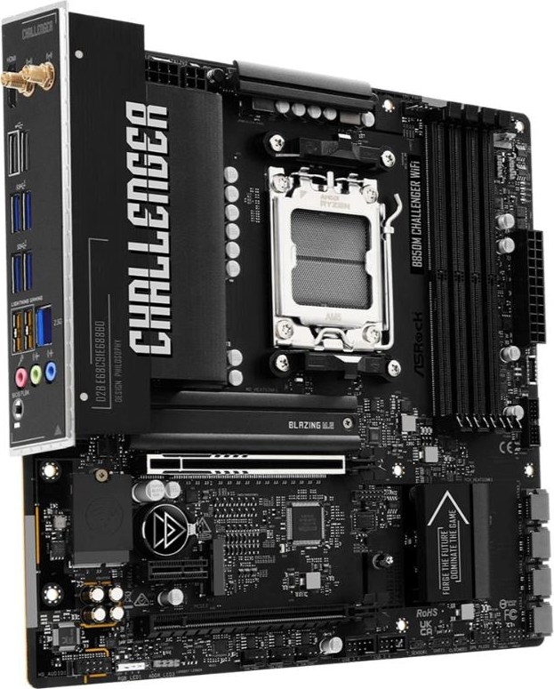 ASRock MB Sc AM5 B850M Challenger WiFi,  AMD B850, 4xDDR5, 1xHDMI, WiFi, mATX