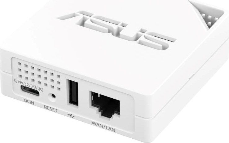 ASUS Mini Router RT-AX50 GO, WiFi 6 Router, 1xWAN/LAN, 1xUSB-C, 1xUSB-A