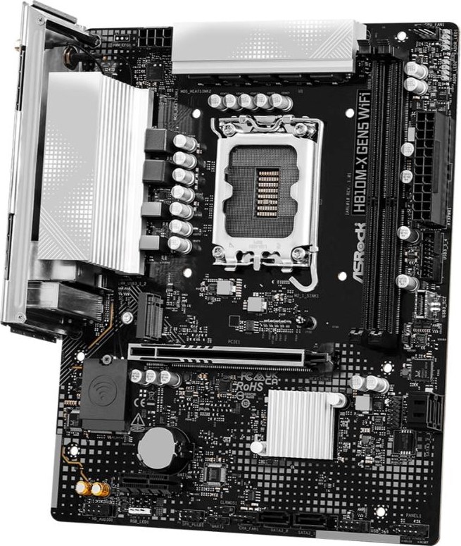 ASRock MB Sc LGA1851 H810M-X Gen5 WiFi, Intel H810, 2xDDR5, 1xDP, 1xHDMI, WiFi, mATX