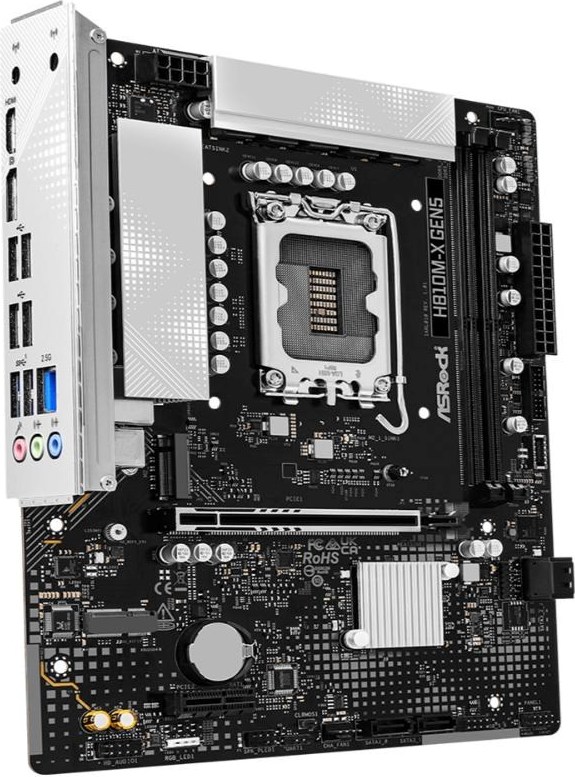 ASRock MB Sc LGA1851 H810M-X Gen5, Intel H810, 2xDDR5, 1xDP, 1xHDMI, mATX