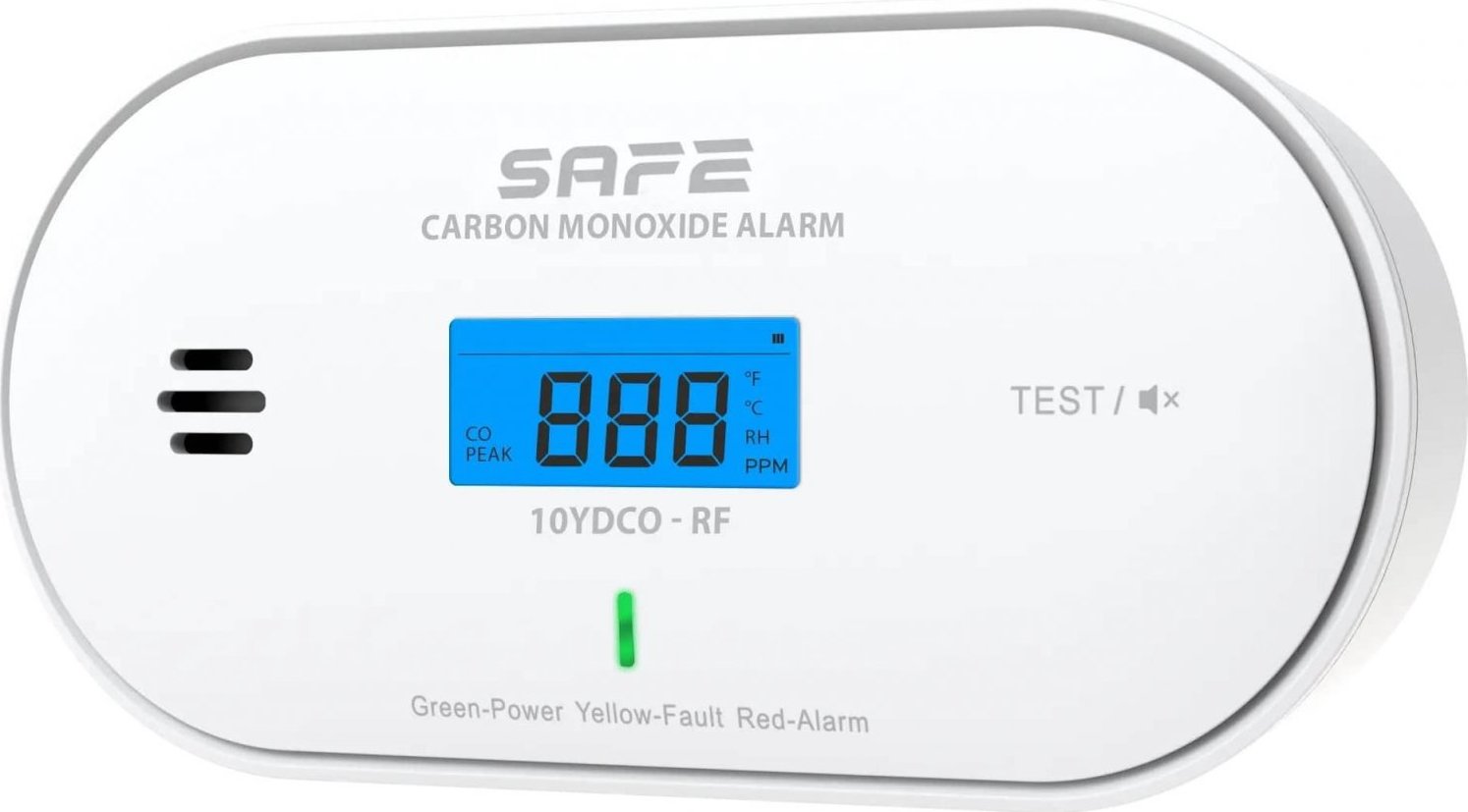 Safe Hlásič oxidu uhelnatého 10YDCO-RF bezdrátově propojitený