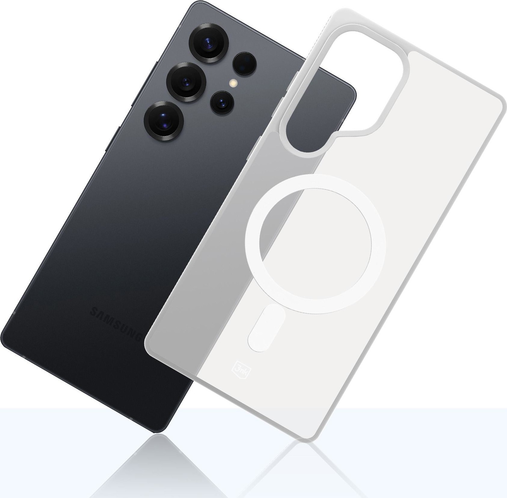 3mk ochranný kryt Smoke MagCase White pro Samsung Galaxy S25 Ultra