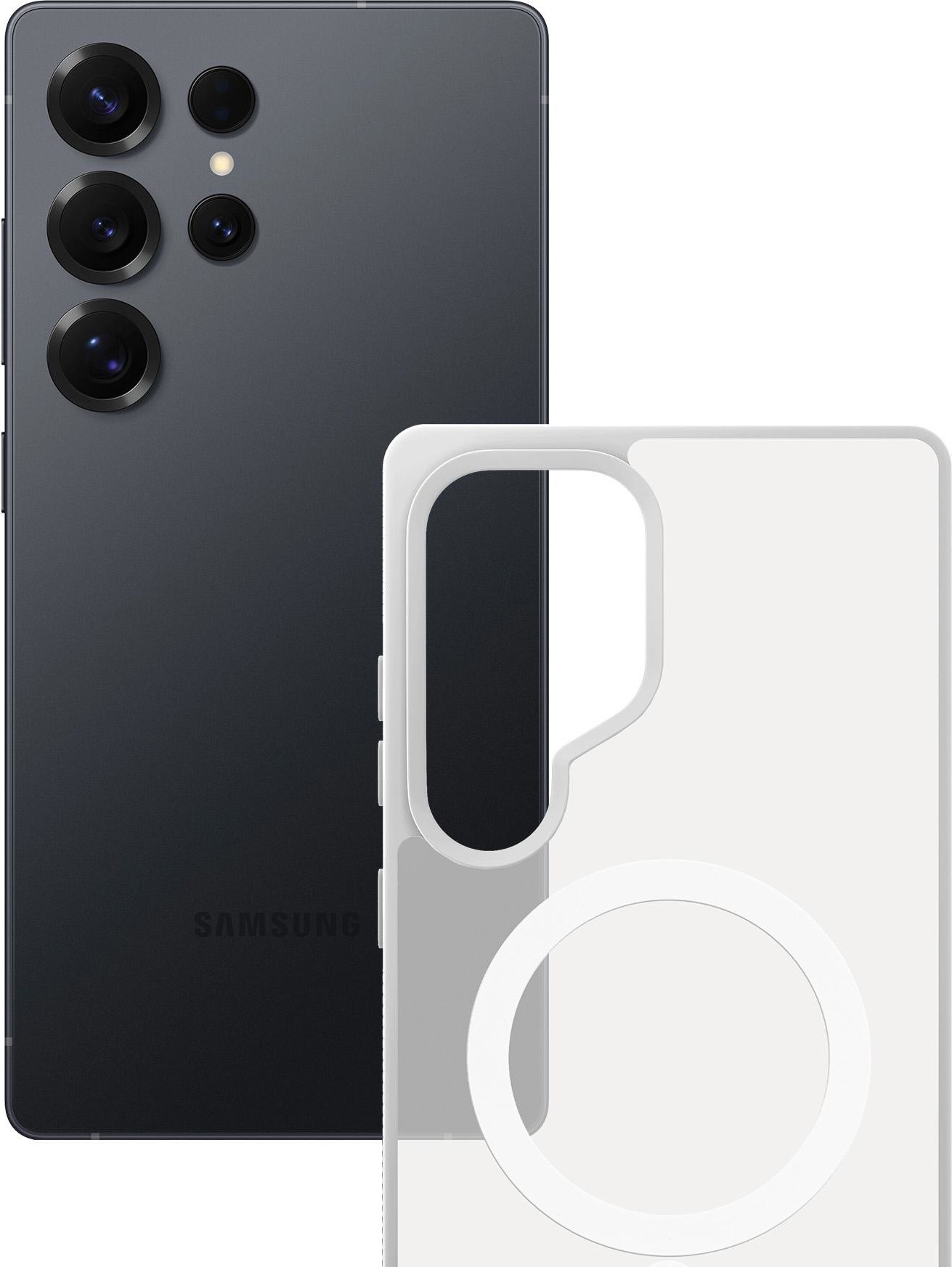 3mk ochranný kryt Smoke MagCase White pro Samsung Galaxy S25 Ultra