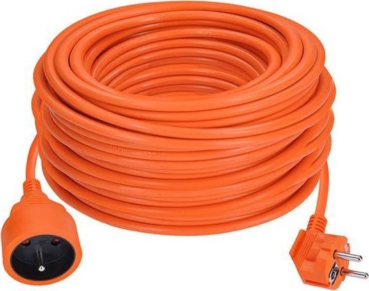 Solight prodlužovací přívod - spojka, 1 zásuvka, 40 m, 3 x 1,5mm2, oranžová