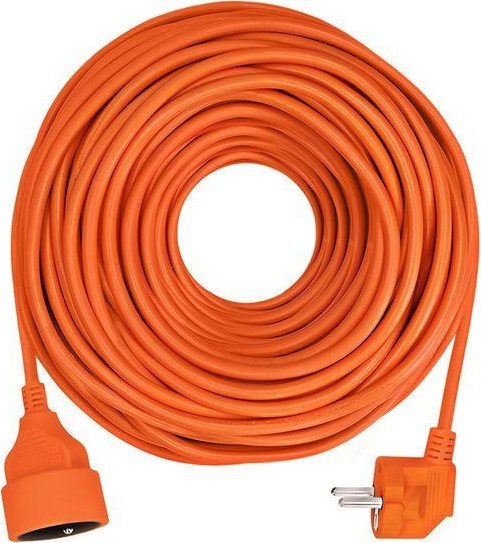 Solight prodlužovací přívod - spojka, 1 zásuvka, 40 m, 3 x 1,5mm2, oranžová