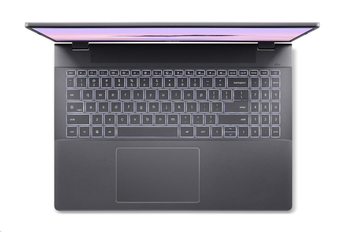 ACER NTB Chromebook Plus 516 (CB516-1HT-38ND),Core 3 100U,16"WUXGA,8GB,256GB SSD,Intel,Chrome OS,Gray