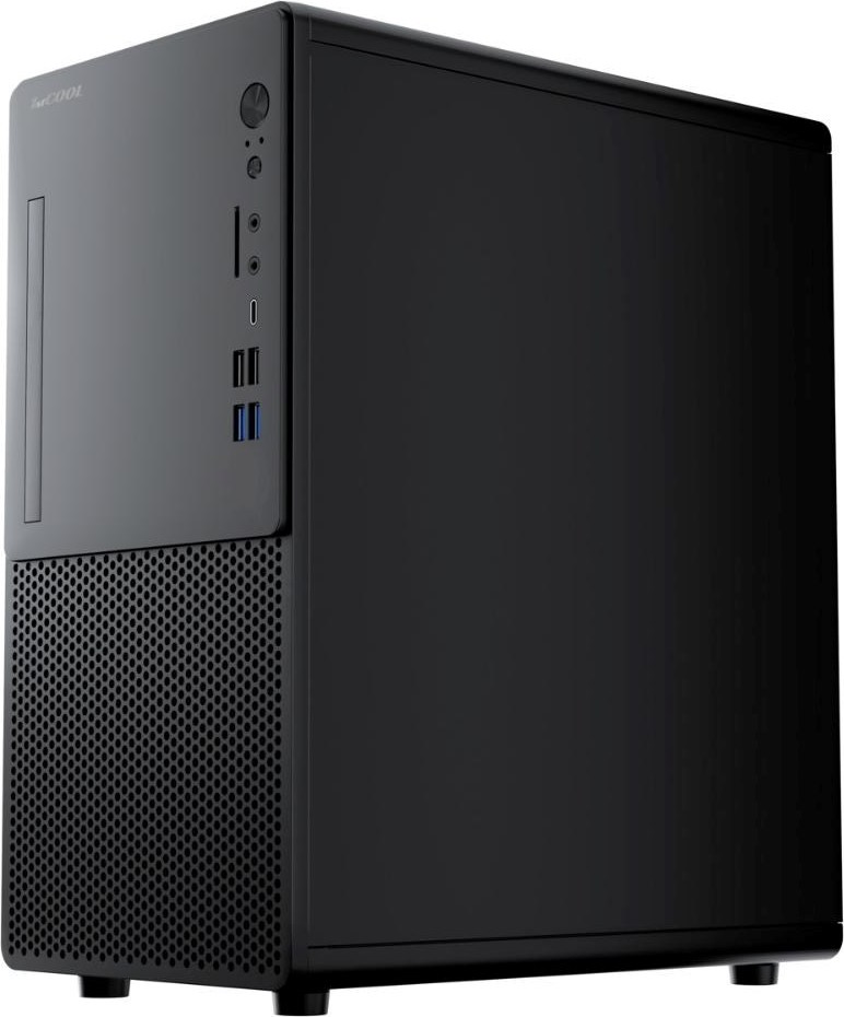 1stCOOL skříň STEP Premium 2 ver.2, micro tower, AU, USB 3.0, USB-C, bez zdroje, černá