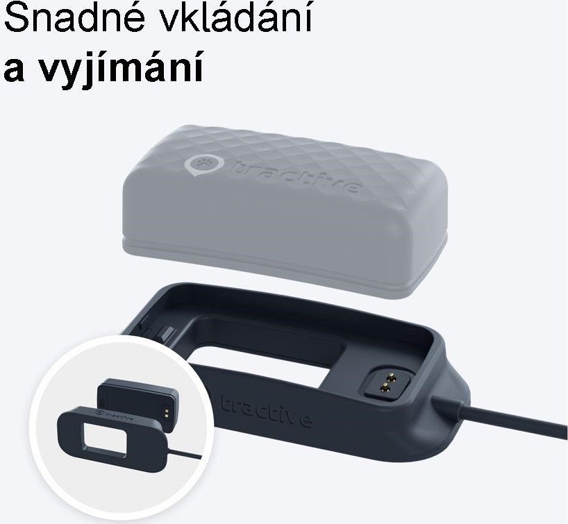 NoName Tractive CAT Mini - Nabíjecí kabel, tmavěmodrý