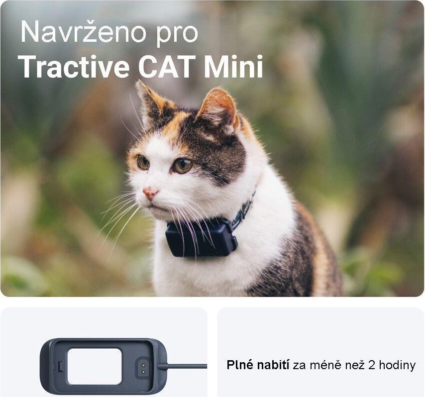 NoName Tractive CAT Mini - Nabíjecí kabel, tmavěmodrý