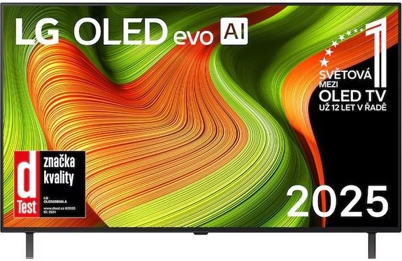 LG OLED55B56LA 55" 4K Smart TV, OLED, Perfect Black, webOS, AI Magic Remote, HDMI 2.1, USB, Wi-Fi, Bluetooth