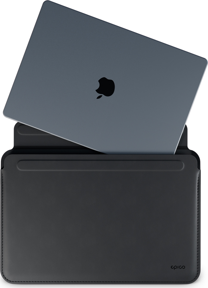 Epico Leather Sleeve MacBook Pro 14" - černá