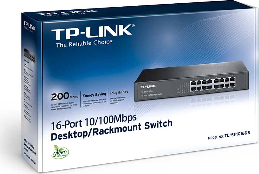 TP-Link TL-SF1016DS 16x 10/100Mbps Switch