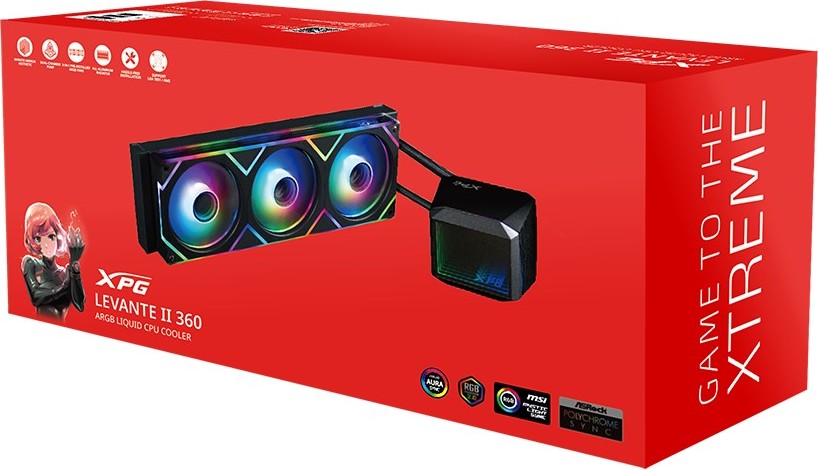 Adata XPG Levante II 360 vodní chlazení CPU, RGB