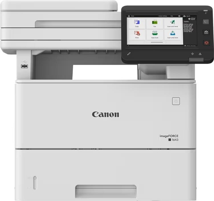 Canon imageFORCE 1643 černobílá laserová MF (kopírování/tisk/skenování/odesílání) A4, 43str./min., LCD, USB, LAN, Wi-Fi