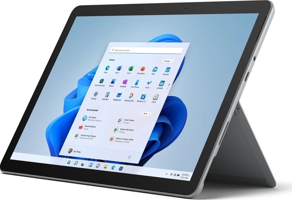 BAZAR - Microsoft Surface Go4 128GB (Intel N200/8GB ) Platinum W11PRO - Poškozený obal (Komplet)