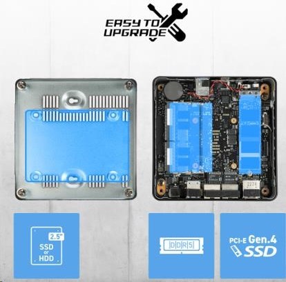 MSI PC Cubi 5 1M-484BEU, Core 3 100U, 8GB, N/A, N/A, No OS, Black