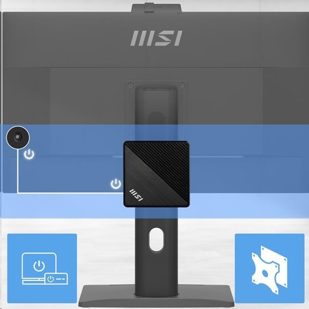 MSI PC Cubi 5 1M-484BEU, Core 3 100U, 8GB, N/A, N/A, No OS, Black