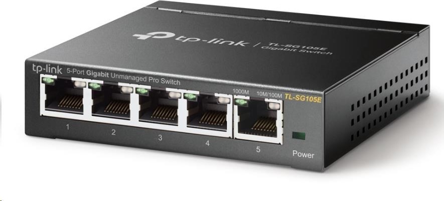 TP-Link Easy Smart switch TL-SG105E (5xGbE, fanless)