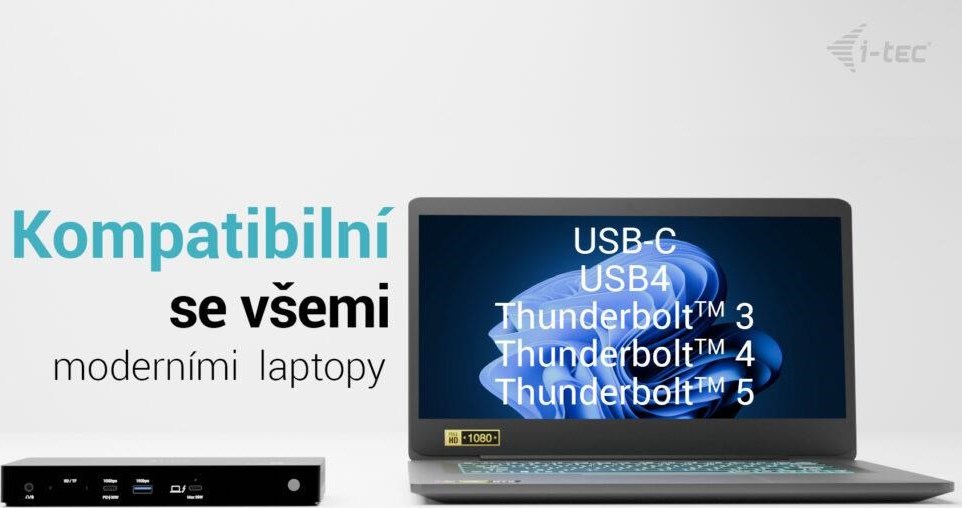 BAZAR - i-tec Thunderbolt4 3x Display Docking Station, Power Delivery 96W / rozbaleno