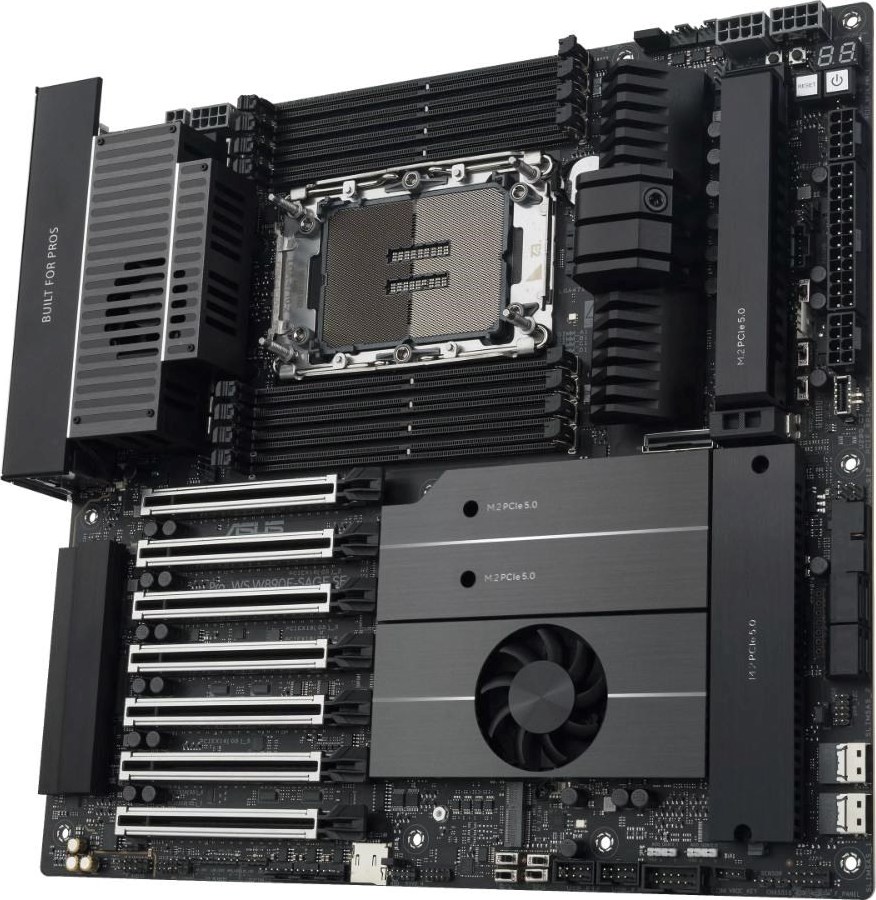 ASUS MB PRO WS W890E-SAGE SE, Intel W890, 8xDDR5, 1xVGA, 2xUSB4, EEB
