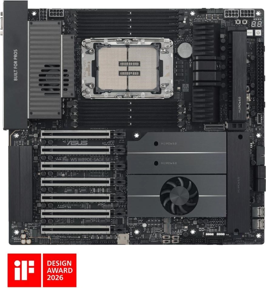 ASUS MB PRO WS W890E-SAGE SE, Intel W890, 8xDDR5, 1xVGA, 2xUSB4, EEB