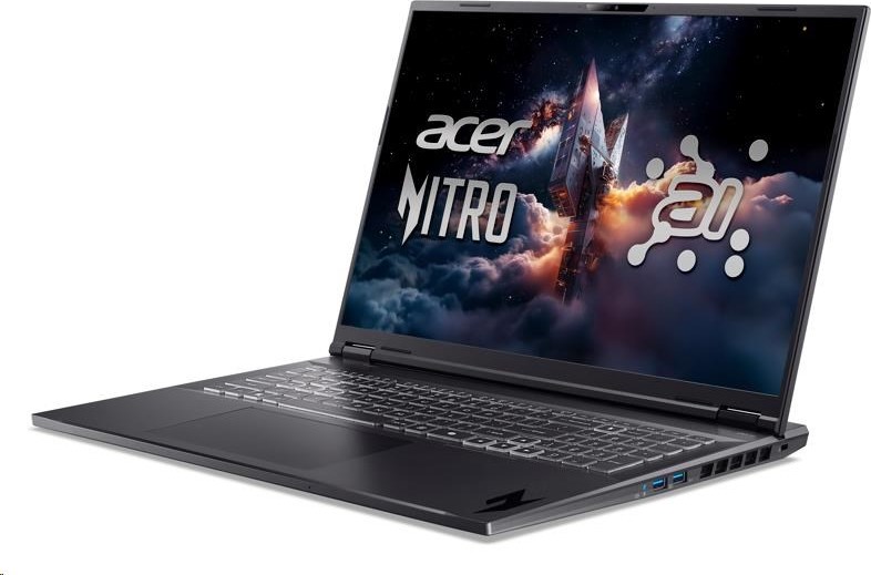 ACER NTB Nitro 18 AI (AN18-61-R39R),R AI 9 365,18"WQXGA,32GB,1TB SSD,RTX 5070 Ti,Linux,Black