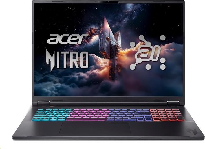 ACER NTB Nitro 18 AI (AN18-61-R39R),R AI 9 365,18"WQXGA,32GB,1TB SSD,RTX 5070 Ti,Linux,Black