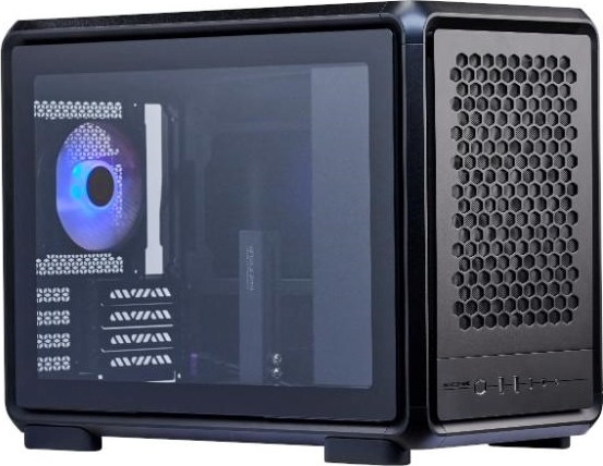 CoolerMaster Cooler Master case MasterFrame 400 Mesh Black, mATX, Průhledná bočnice,1x 120mm ARGB Fan, Černá