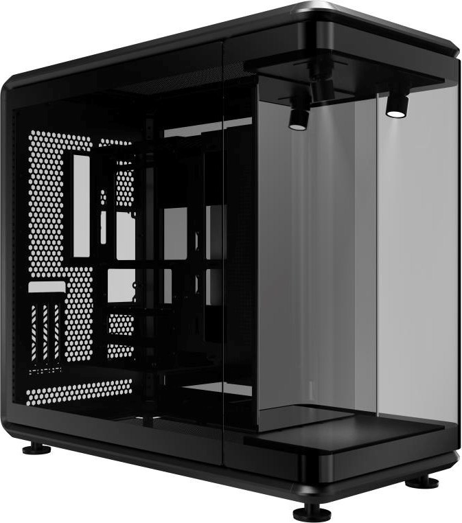CoolerMaster Cooler Master case MasterFrame 360 Panorama, ATX, Průhledná bočnice, Černá